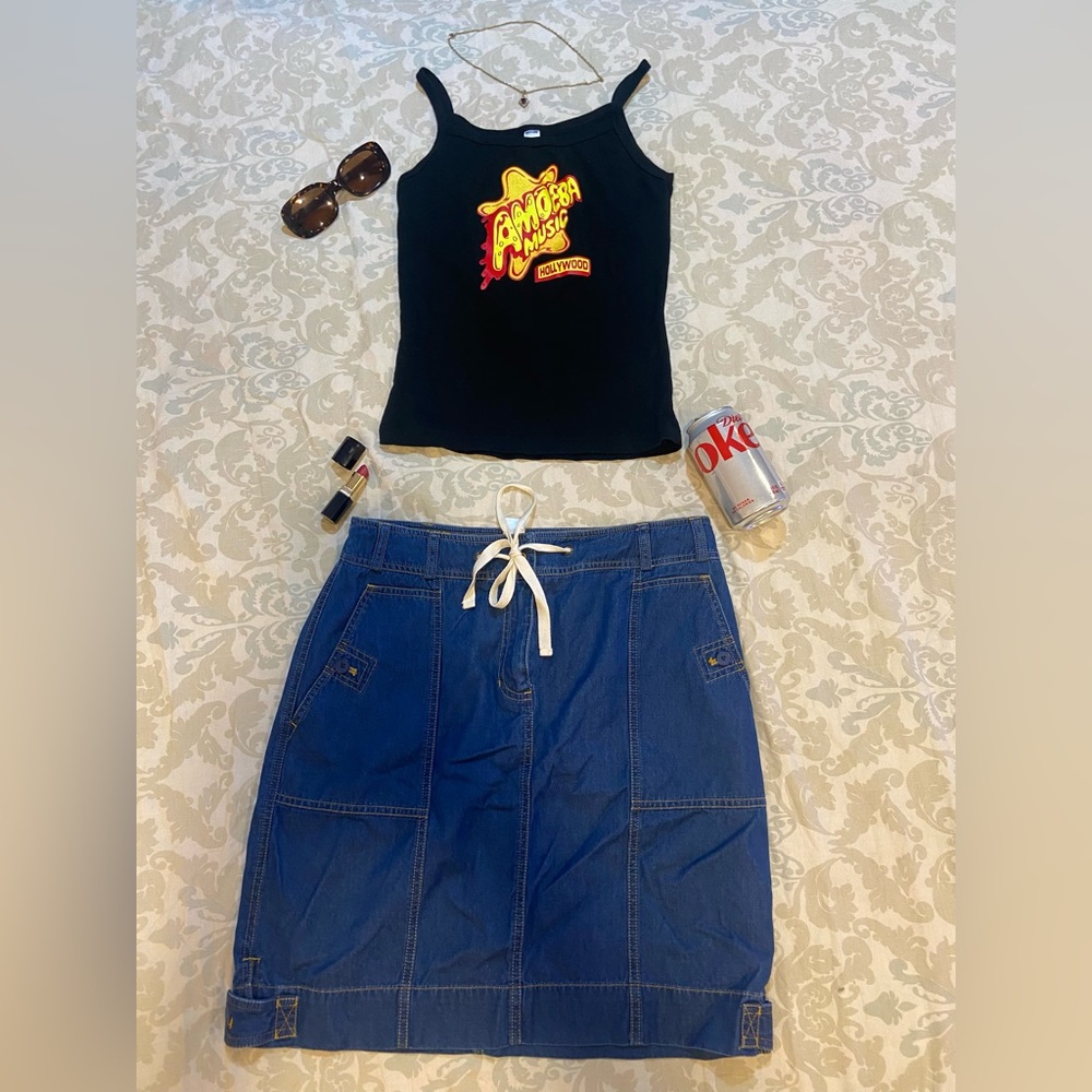 *ONLY SKIRT* Y2K Denim Pencil Skirt Jones of New York Vintage